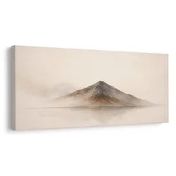 Slika tihi gorski vrh nad vodo - 100x50