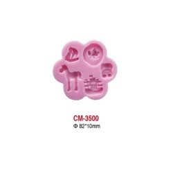 Hani international Kalup, Silikonski,, 82x10mm, Roze