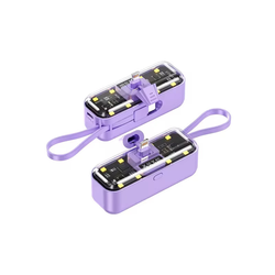 Back up baterija privezak Oxpower 5000mAh lightning ljubicasta