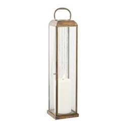 Kovinska/steklena lanterna (višina 49 cm) Herslev – House Nordic
