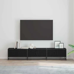 TV Jedinice 2 pcs Crni hrast 210 x 35 x 41 cm Konstruirano drvo