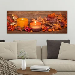 Wallity Dekorativna slika na platnu, 30x80cm, Šarena