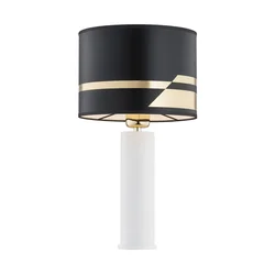 Argon 4232 - Stona lampa ALMADA 1xE27/15W/230V crna/bela/mesing