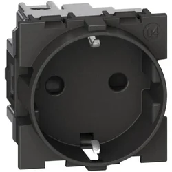 LNOW UTIČNICA 2P+E/16A/250V 2M CRNA