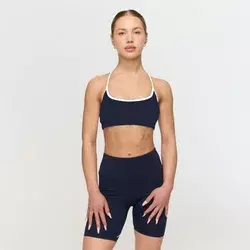 GymBeam Varsity Sports Bra Blue