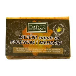 Mlečni Sapun sa polenom i medom 100 g Dar kozmetika