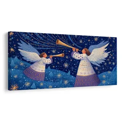 Slika praznična angelska melodija - 100x50