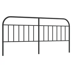 Vidaxl Kovinsko nadomestno vzglavje črno 193 cm