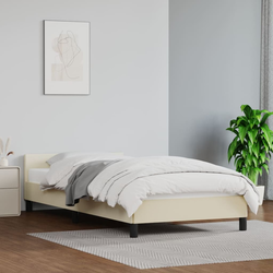 Okvir za krevet s uzglavljem bez madraca krem 80x200 cm