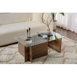 Hanah Home Klub sto Vetrino, 105x65x40cm, Braon
