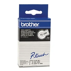 Brother TC-291, bela/črna, trak TC