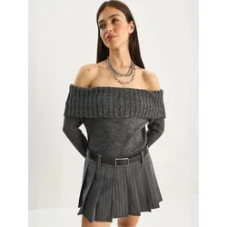 Bianco Lucci Pulover Pullover temno siva