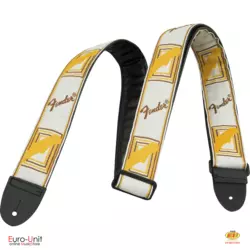 Fender 2” Monogrammed Strap White/Brown/Yellow pas kitaro
