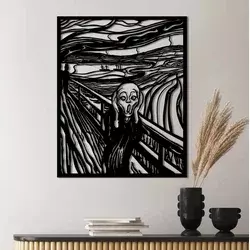 Wallity Zidna dekoracija Grido, 45x56cm, Crna
