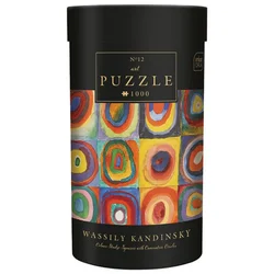 PUZZLE 1000 KOM TUBA ART.12 WASSILY KANDINSKY SQUARES WITH CONCENTRIC CIRCLES INTERDRUK