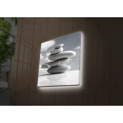 Opviq Slika na platnu sa LED osvetljenjem 40x40cm