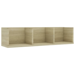 Zidna polica za CD-ove boja hrasta 75x18x18cm konstruirano drvo
