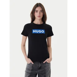 HUGO Majica Classic modra/črna/bela