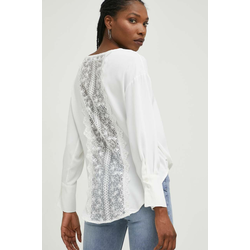 Bluza Answear Lab za žene, boja: bijela, glatka