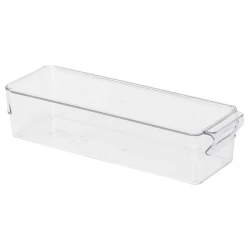 KLIPPKAKTUS Kutija za odlaganje za frižider, providno, 32x10x8 cm