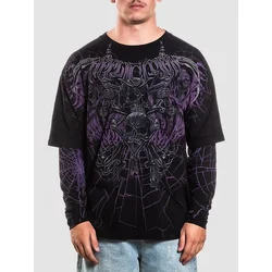 Affliction Darkness Falls Sweater black