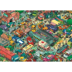 HEYE Puzzle Triangle Steven Degryse Cartoon Car Cemetery 30046,1000 delova