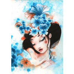 Grafika - Puzzle Mistigri: Blue Flowers II - 1 000 kosov