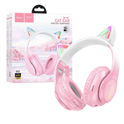 hoco. Slušalice bežične sa mikrofonom, Bluetooth - W42 Cat Ears, Cherry Blossom