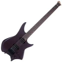 HILS Guitars HN3 NEXT Baritone Deep Purple Metallic Kitara headless