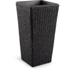 Pletena saksija KUBB Š36xD36xV70 crna