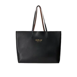 REPLAY Dvostrana Replay torba s odvojivom shearling clutch torbicom