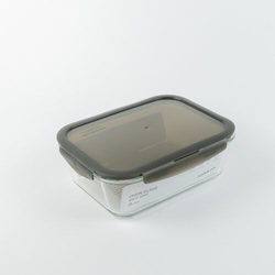 Lock n Lock Staklena posuda za hranu Ovenglass Euro Gray 2l, Siva