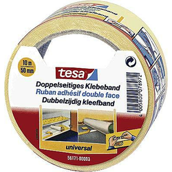 TESA tesaR dvostranski lepilni trak univerzalen (D x Š) 10 m x 50 mm Weiß 56171-00003-01 TESA I