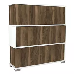 HANAH HOME Napolyon White Walnut