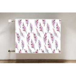 tulup.si Pokrov radiatorja Roza perje 80x60 cm