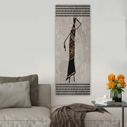 Wallity Dekorativna slika na platnu, 30x80cm, Šarena
