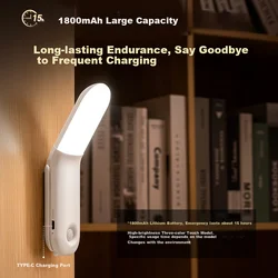 Kufire Zidna lampa, 1800mAh, Bela