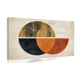 Slika japandi moderni krogi - 60x40