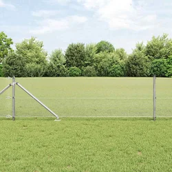 Zavareno žičano ograđivanje s bodljama 100 x 0,6 m Srebrna