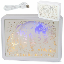 USB LED 3D dekorativna svetilka 20cm