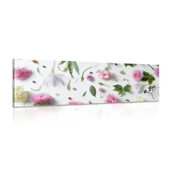 Slika čarobno tihožitje rož - 135x45