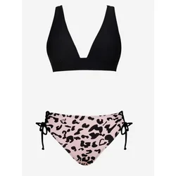 Cupshe Bikini Triangle črna
