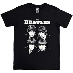 The Beatles Black & White Band Black M Majica