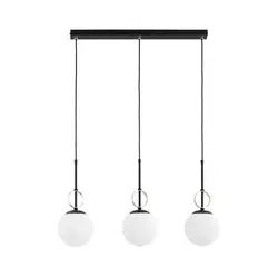 Luster na sajli DORENA 3xE14/10W/230V crna/zlatna