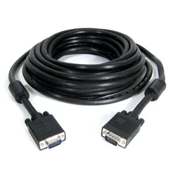 E-GREEN Kabl VGA D-sub M/M 15 m HQ feritno jezgro crni