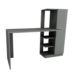 Hanah Home Yagiz Anthracite Radni sto 120x73.8x55cm, Sivi