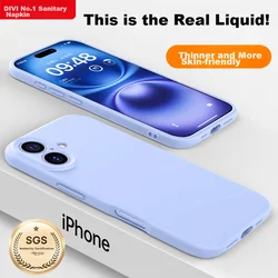 Divi Maska za mobilni telefon iPhone 16, Svetloplava