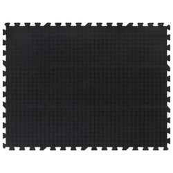 Gumena podna pločica crna 12 mm 90 x 120 cm