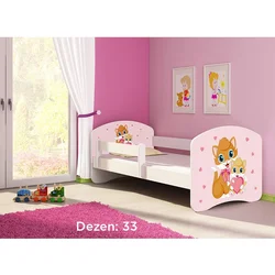 Deciji krevet ACMA II 160x80 + dusek 6 cm WHITE33