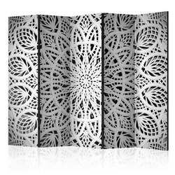 artgeist Paravan White Mandala I, 5-Delni, Dvostranski